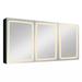 Orren Ellis 60X30 Inch LED Bathroom Medicine Cabinet Surface Mount Double Door Lighted Medicine Cabinet | 30 H x 60 W x 6 D in | Wayfair