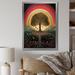 Winston Porter Tree of Life Rainbow Retro Illustration - Print on Canvas Metal | 32 H x 16 W x 1 D in | Wayfair A70F40A8129342AB9555875E5EE5AEFF