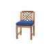 Willow Creek Designs Monterey Fabric Mission Back Side Chair Wood/Upholstered in Brown | 35.5 H x 20 W x 23.5 D in | Wayfair MON-DIN-ALC-5452