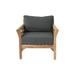 Willow Creek Designs Monterey Teak Outdoor Club Chair w/ Sunbrella Cushions Wood in Gray | 29.75 H x 33.75 W x 32.25 D in | Wayfair