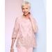 Draper's & Damon's Women's Alex Evenings Elegant Embroidered Tunic - Pink - M - Misses