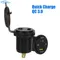 Auto USB Ladegerät Mit schalter Quick Charge QC 3,0 12-24V Buchse Power Adapter Outlet für Auto Marine motorrad Lkw