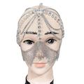 MANNYA Tassel for Head Chain Mask Chain with for Rhinestone Crystal Bridal Headdress fo