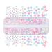 WINDLAND 12-Grid Resin Filling Nail Glitters for Epoxy Resin Mold Filler Moon Star Butterflies Heart Sequins Nail Art Decors