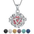 Celtic Knot Aromatherapy Diffuser Necklace - 925 Sterling Silver Essential Oil Jewelry