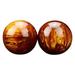 2 Pcs Health Ball Hand Exercise Rolling Balls Decorative Resin Beeswax Massage Ornaments Stuff Fitness