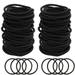 RUseeN Hair Ties 100 PCS Black Hair Ties for Women or Men Ponytail Holders Premium Elastic Hair Ties for Thick Hair Hair Bands for Women s Hair Hair Tie Hair Elastics Hair Band-100PCS 4mm