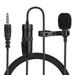 1 Set Mini Live Broadcast Microphone Collar Clip Recording Microphone Interview Singing Phone Microphone Portable Clip-on Lapel Mic for Home Studio Stage (M1 Omnidirectional Type Wire Length 6M Black)