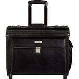 BZCW0704 Synthetic Leather Business Case on Wheels Black