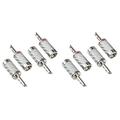 8PCS Banana Plugs HIFI DIY Carbon Fiber Electrical Audio Speaker Cable Banana Connector Plug White