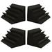 AGPTEK 4 Pack 12 x 7 x 7 Bass Traps Acoustic Foam Acoustic Panels Bass Traps Corner Studio Foam Ideal for Home Theater Recording Room and Studio