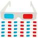 60pcs Movies Glasses 3D Paper Glasses Anaglyph 3D Glasses Universal 3D Glasses