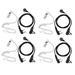 4X 2 Pin PTT MIC Headset Covert Acoustic Tube In-ear Earpiece For UV-5R -888S CB Radio Accessories