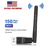 150Mbps USB WIFI Adapter 2.4Ghz Wireless Network Cards Dongle mt 7601 chipset Laptops Desktops