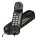 Desktop Wall-mounted Corded Telephone Support Pause/Redial/Mute/Flash/Hold for Home Office Hotel Black(US Telephone Line)