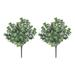 Waroomhouse Artificial Eucalyptus Stem Artificial Eucalyptus for Table Decor 2pcs Artificial Eucalyptus Leaves Stems Realistic for Home for Floral for Wedding