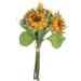 Simulation Sunflower Bouquet DIY Flower Arrangement Idyllic Photography Props Home Decoration Bridal Bouquet (Golden)