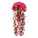 1 Pcs Artificial Vines Flower Wall Hanging Rattan Real Looking Artificial Flowers Artificial Cemetery Flowers Christmas Flowers Artificial Hot Artificial Flowers Zinnia Artificial Flowers