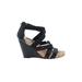 Jessica Simpson Wedges: Black Solid Shoes - Women's Size 6 - Open Toe