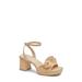 Cheer Ankle Strap Platform Sandal - Natural - Dolce Vita Heels