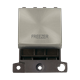 Click Scolmore MiniGrid 20A Double-Pole Ingot Freezer Switch Satin Chrome - MD022SC-FZ