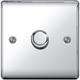 BG Nexus Metal Polished Chrome 1 Gang 2 Way Dimmer Switches - NPC81P