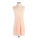 Victoria's Secret Casual Dress - Shift Scoop Neck Sleeveless: Orange Print Dresses - Women's Size Small
