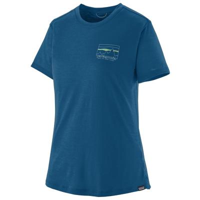 Patagonia - Women's Cap Cool Merino Graphic Shirt - Merinoshirt Gr L blau