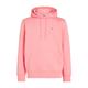 Tommy Jeans Hoodie Herren tickled pink, Gr. M, Polyester, Fleece mit Flag Patch