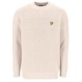 Lyle & Scott Strukturierter Pullover Herren light mist, Gr. M, Baumwolle, mit Rundhalsausschnitt