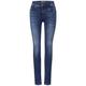 Street One Free to move Jeans Damen mid blue washed, Gr. 34-30, Baumwolle, Weiblich Denim Hosen