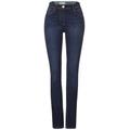 Cecil Slim Fit Jeans Damen dark blue wash, Gr. 28-30, Baumwolle, Weiblich