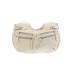 Perlina Hobo Bag: Pebbled Ivory Print Bags