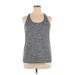 Under Armour Active Tank Top: Gray Activewear - Women's Size X-Large