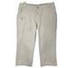 Columbia Pants & Jumpsuits | Columbia Women Size 12 Khaki Crop Capri Chino Pants Pockets Cotton | Color: Tan | Size: 12