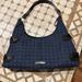 Nine West Bags | Nine West Medium Sized Satchel/Tote Bag Blue And Black Fabric | Color: Black/Blue | Size: Os