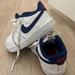 Nike Shoes | Nike Air Force One, White And Navy. Worn Few Times | Color: Blue/White | Size: 6bb