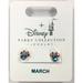Disney Jewelry | Disney Parks Minnie Mouse Swarovski Birthstone Earrings Gold Color March New | Color: Gold | Size: Os
