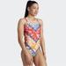 Adidas Swim | Adidas X Farm Rio Multiclor Floral Cross Back One Piece Bathing Suit Size 12 Nwt | Color: Blue/Red | Size: 12