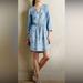 Anthropologie Dresses | Anthropologie Holding Horses Tencel Embroidered Dress | Color: Blue | Size: M