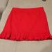 J. Crew Skirts | J.Crew Flirty Red Miniskirt. Size 8. Excellent Condition | Color: Red | Size: 8