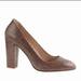 J. Crew Shoes | J. Crew Women's Stella Leather Heeled Pumps | Color: Brown/Tan | Size: 9