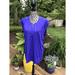 Athleta Tops | Athleta Women's Athletic Tank Cap Sleeve 1/4 Zip Purple Zipper Pocket Size Xlt | Color: Purple | Size: Xl