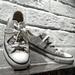 Converse Shoes | Converse All Star Silver Glitter Low Top Shoes Size 6 Womens 4 Mens | Color: Silver | Size: 6