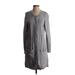 Isaac Mizrahi LIVE! Cardigan Sweater: Gray Sweaters & Sweatshirts - Women's Size Small