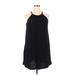 Nicole Miller New York Casual Dress - Shift: Black Solid Dresses - Women's Size X-Large