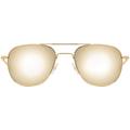 AO Original Pilot Sunglasses Gold Frame 57 mm SunFlash Gold Mirror AOLite Nylon Lenses Bayonet Temple738921564607