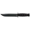 KA-BAR Knives Original Full Size USA Fixed Blade Tactical Knives Combo Edge Kraton Handle Blk Lther Sheath KB1212