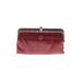 Leather Clutch: Burgundy Solid Bags