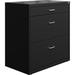 Lorell Soho 30" Wide Pencil Drawer Lateral File Cabinet Metal/Steel in Black | 31.8 H x 30 W x 17.6 D in | Wayfair LF318BBBK